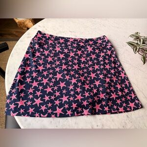 Golftini Skort blue with pink starfish woman's XL